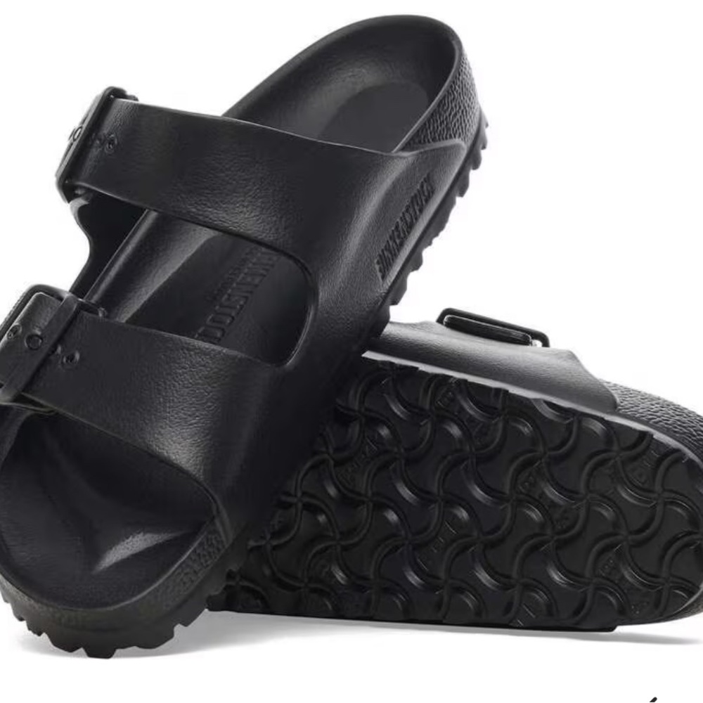Birkenstock Black Two-Strap Sandals